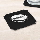 ビール好き|ビールボトル帽 ペーパーコースター (アングル)