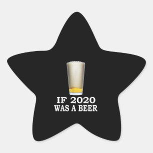 ビール好き メンズ2020おもしろい年はビもしール 星シール