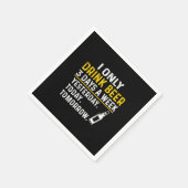 ビール好き 誕生日はビールだけ スタンダードカクテルナプキン (角)