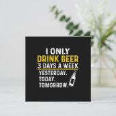 ビール好き 誕生日はビールだけ 招待状 (スタンド正面)