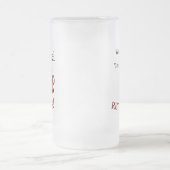 ビール好パーソナライズされたきの定年  フロストグラスビールジョッキ (中央)