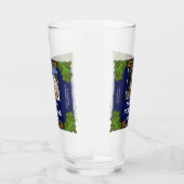 ビール家のバーのホツプのオオムギのカスタムな写真の名前の青 タンブラーグラス (右)