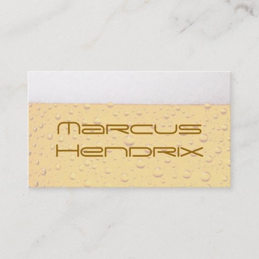 ビール専門の名刺 名刺 (正面)