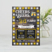 ビール工場のサプライズパーティー　24歳の誕生日を祝って 招待状 (スタンド正面)