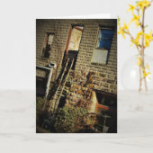 「ビール工場の葉」快気祝いカード カード (黄色い花)