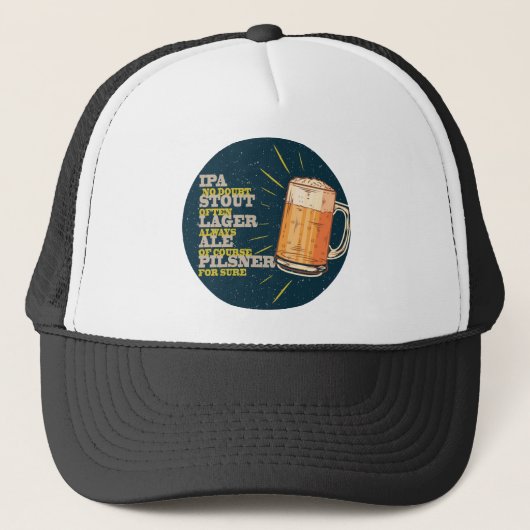 ビール常時、青い円 キャップ (正面)