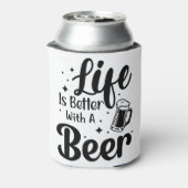 ビール引用文で人生はおもしろい良い 缶クーラー (缶裏面)