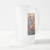 ビール引用文 フロストグラスビールジョッキ (正面右)