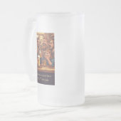 ビール引用文 フロストグラスビールジョッキ (正面左)