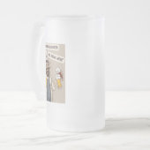 ビール引用文 フロストグラスビールジョッキ (正面左)