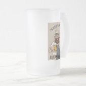 ビール引用文 フロストグラスビールジョッキ (正面右)