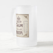 ビール引用文 フロストグラスビールジョッキ (正面左)