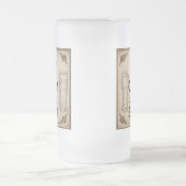 ビール引用文 フロストグラスビールジョッキ (中央)