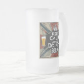 ビール引用文 フロストグラスビールジョッキ (正面右)