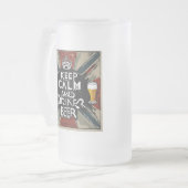 ビール引用文 フロストグラスビールジョッキ (正面左)