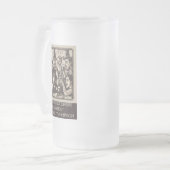 ビール引用文 フロストグラスビールジョッキ (正面左)