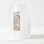 ビール引用文 フロストグラスビールジョッキ (正面左)