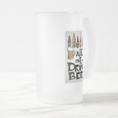 ビール引用文 フロストグラスビールジョッキ (正面右)