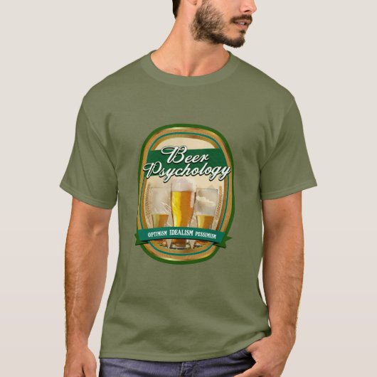 ビール心理学Tシャツ Tシャツ (正面)
