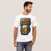 ビール必須プリント Tシャツ (正面フル)