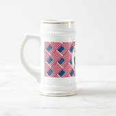 ビール応援アメリカ国旗カスタマイズAmerican Cartoon ビールジョッキ (左)