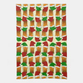ビール応援クリスマス キッチンタオル (縦)