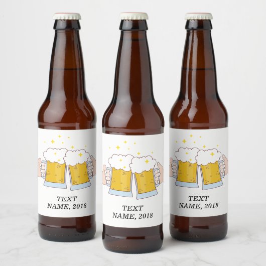 ビール応援，大人の誕生日結婚,'s,パーティー ビールラベル (ボトル)