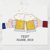 ビール応援，大人の誕生日結婚,'s,パーティー ビールラベル (シングルラベル)