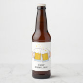 ビール応援，大人の誕生日結婚,'s,パーティー ビールラベル (正面)