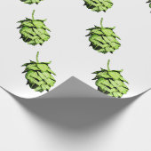 ビール恋人のためのインクのようなホツプのイラストレーション! ラッピングペーパー (角)