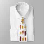 ビール恋人のプリント ネクタイ (タイ)