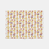 ビール恋人のプリント フリースブランケット (正面(横))