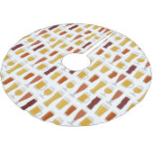 ビール恋人のプリント ブラッシュドポリエステルツリースカート (アングル)