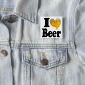 ビール愛ハート 缶バッジ (インサイチュ)