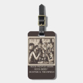 ビール愛好家が編集可能 ラゲッジタグ (正面縦)