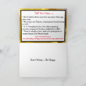 ビール愛好家の日おめでとう、面白いホリデー カード (内部)