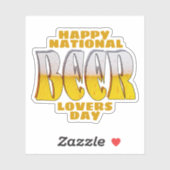 ビール愛好家の日 シール (シート)