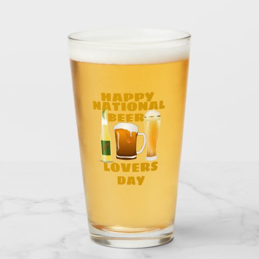 ビール愛好家の日 タンブラーグラス (ドリンク正面)