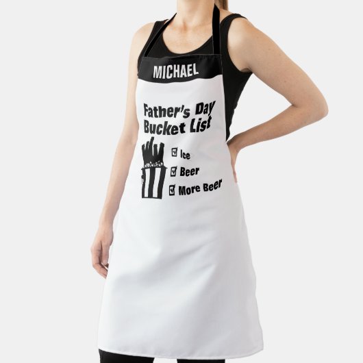 ビール愛好家の父の日ギフトパパバケットリストおもしろい エプロン (インサイチュ)
