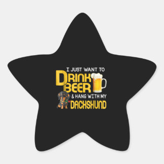 ビール愛好家 |ダシュントのビールを飲みつるたい 星シール