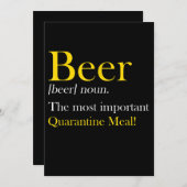 ビール愛好家 |ビール最も重要な食事 サンキューカード (正面/裏面)