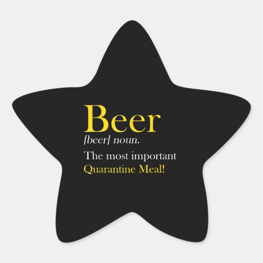 ビール愛好家 |ビール最も重要な食事 星シール (正面)