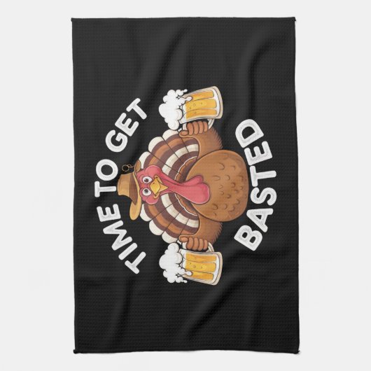 ビール感謝祭おもしろいのトルコ キッチンタオル (縦)