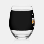 ビール感謝祭おもしろいのトルコ ステムなしワイングラス (右)