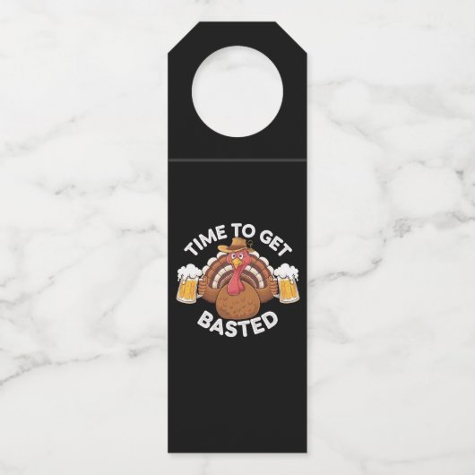ビール感謝祭おもしろいのトルコ ボトルネックタグ (正面)