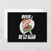 ビール我々は再びミュンヘンDirndl Volksfestをブーゼ行く ポストカード (正面/裏面)