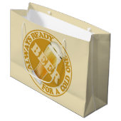 ビール抱き枕 ラージペーパーバッグ (正面アングル)