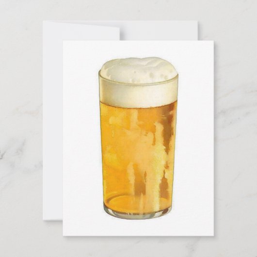 ビール招待状 – ビールパーソナライズされた招待状 招待状 (正面)