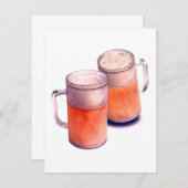 ビール招待状 - ビール招待 招待状 (正面/裏面)