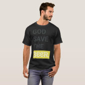 ビール救好きおもしろいの神の贈り物 Tシャツ (正面フル)